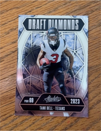 2023 Panini Absolute Draft Diamonds #DD-TDL Tank Dell — front