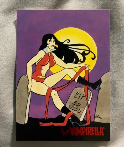 1995 Topps Visions of Vampirella #7 The Genesis of Vampirella — front