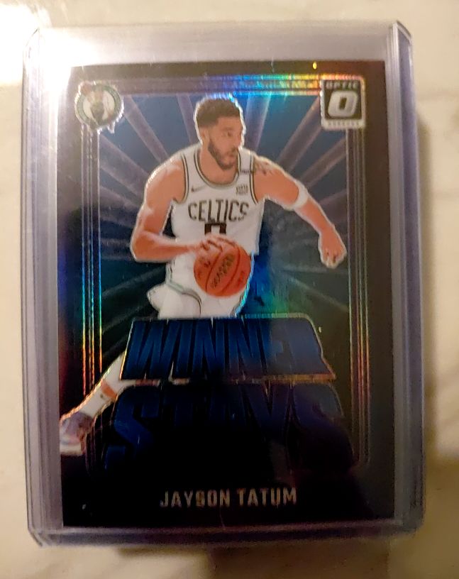 2024-25 Panini Donruss Optic #2 Jayson Tatum Winner Stays — front