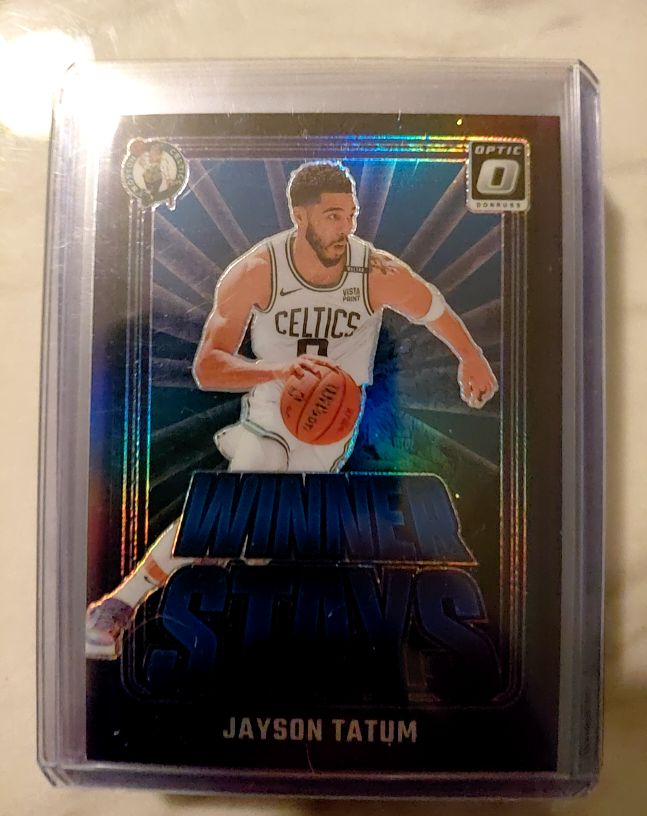 2024-25 Panini Donruss Optic #2 Jayson Tatum Winner Stays — front