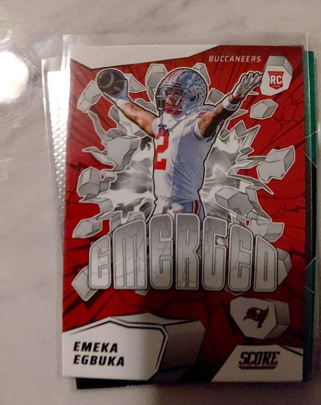 2025 Panini Score #13 Emeka Egbuka Emerged — front