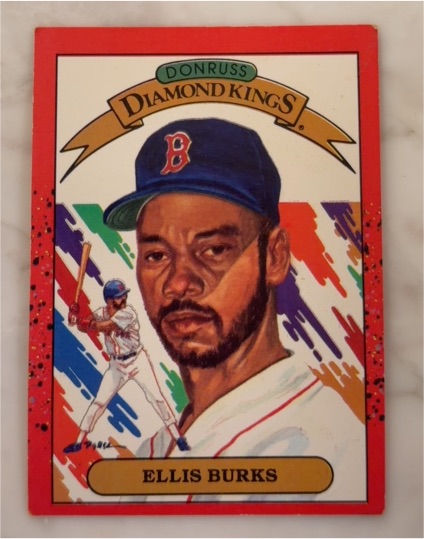 1990 Donruss Diamond Kings #23 Ellis Burks — front