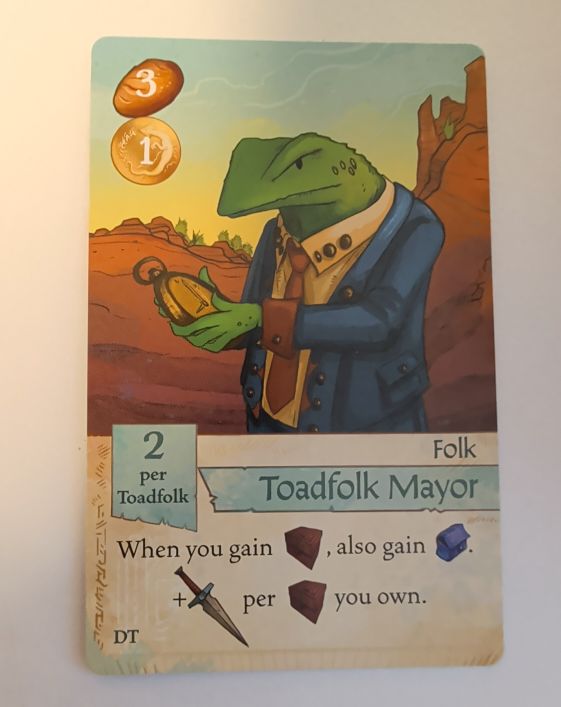 2025 Creature Caravan Promo Toadfolk Mayor — front