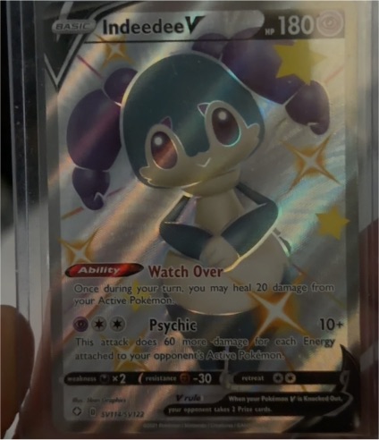 2021 Pokémon TCG Shining Fates #SV114 Indeedee V — front
