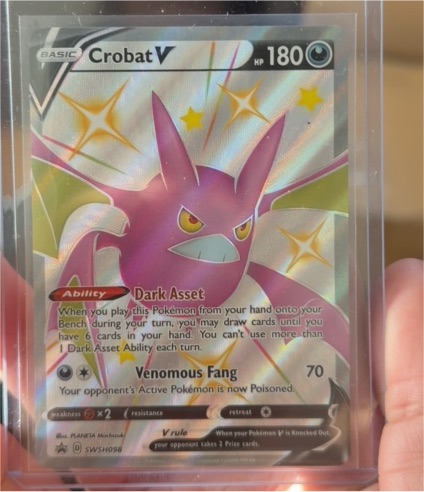 2021 Pokémon SWSH098 Crobat V — front