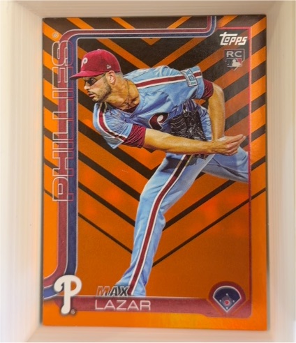 2025 Topps Max Lazar Rookie Card — front