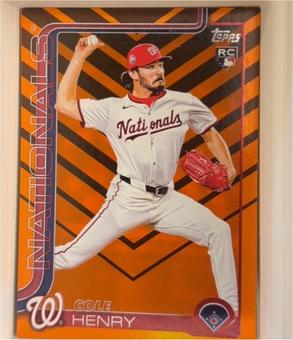 2025 Topps Update #US186 Cole Henry — front