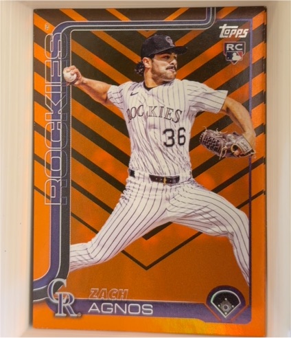 2025 Topps Update #US31 Zach Agnos — front