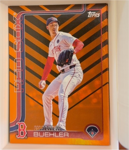 2025 Topps Update Holiday Orange & Black #US Walker Buehler — front