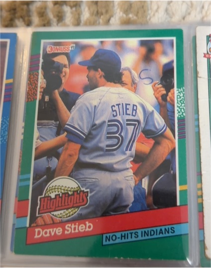 1991 Donruss Bonus Cards #BC-21 Dave Stieb — front