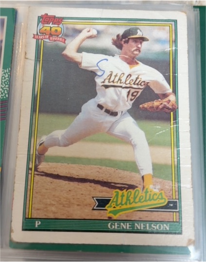1991 Topps #316 Gene Nelson — front