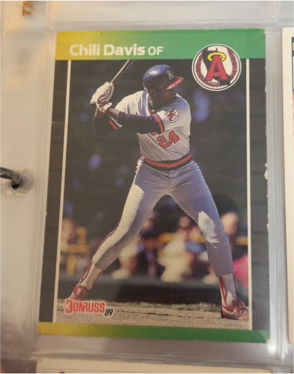 1989 Donruss #449 Chili Davis — front