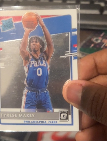 2020-21 Donruss Optic #171 Tyrese Maxey — front