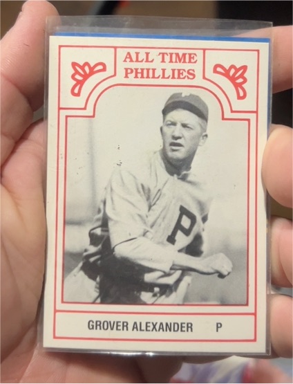 1986 TCMA All-Time Phillies #5PP Grover Alexander — front