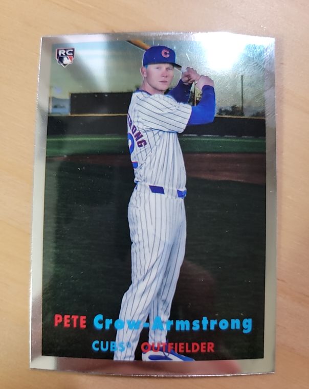 2024 Topps Chrome Lids Mitchell & Ness #8 Pete Crow-Armstrong Rookie — front