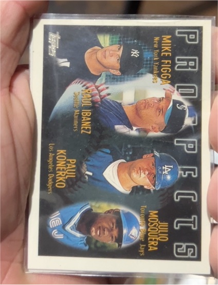 1996 Topps #432 Mike Figga / Raul Ibanez / Paul Konerko / Julio Mosquera — front