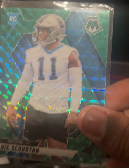 2024 Panini Mosaic Jamic Scourton Rookie Card — front