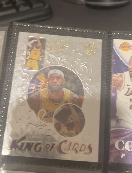 2021-22 Panini Illusions #1 LeBron James King of Cards — front