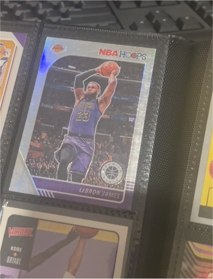 2019-20 Panini NBA Hoops Premium Stock #87 LeBron James — front