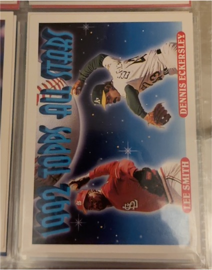 1993 Topps #411 Lee Smith/Dennis Eckersley — front