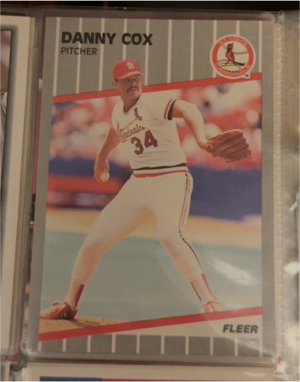 1989 Fleer #447 Danny Cox — front