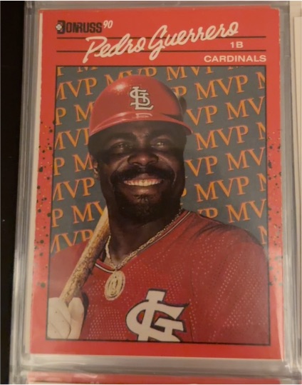 1990 Donruss MVP #BC-6 Pedro Guerrero — front