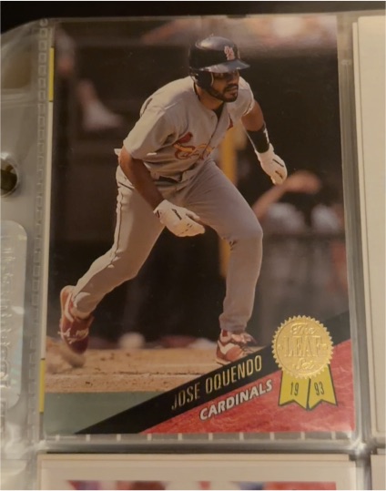 1993 Leaf #431 Jose Oquendo — front