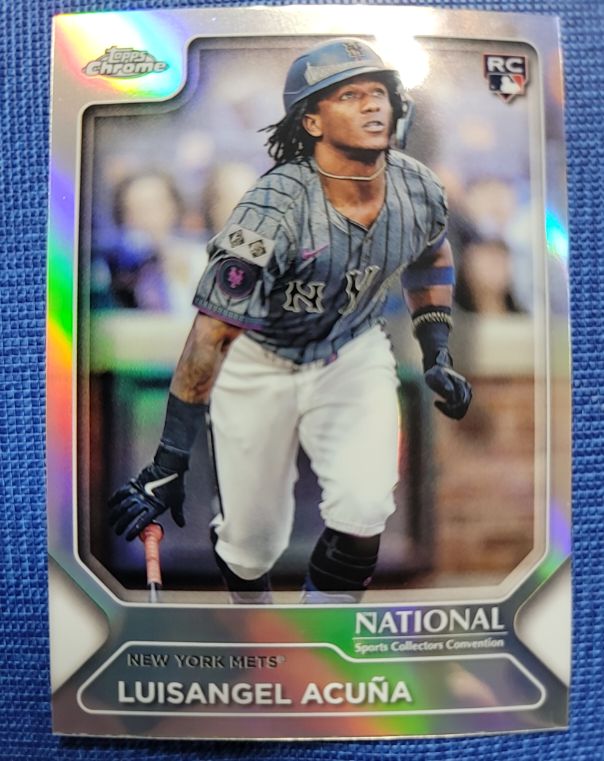 2025 Topps Chrome National Convention #MLB-7 Luisangel Acuña — front