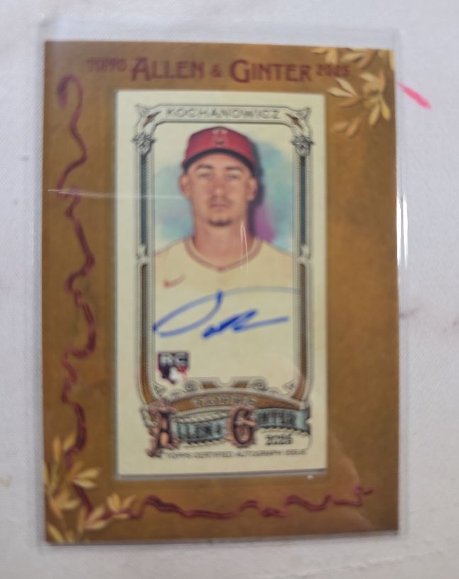 2025 Topps Allen & Ginter #MA-JK Jack Kochanowicz Mini Framed Auto Rookie — front