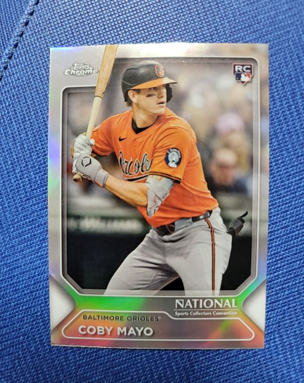 2025 Topps Chrome #MLB-4 Coby Mayo — front
