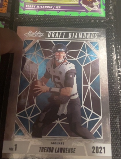 2021 Panini Absolute Draft Diamonds #1 Trevor Lawrence — front