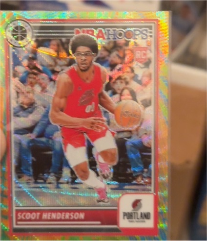 2023-24 Panini NBA Hoops Premium Stock #137 Scoot Henderson — front