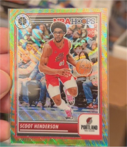 2023-24 Panini NBA Hoops Premium Stock #137 Scoot Henderson — front