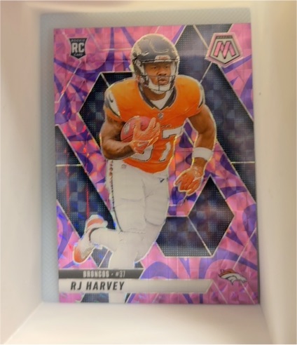 2025 Panini Mosaic #375 RJ Harvey — front