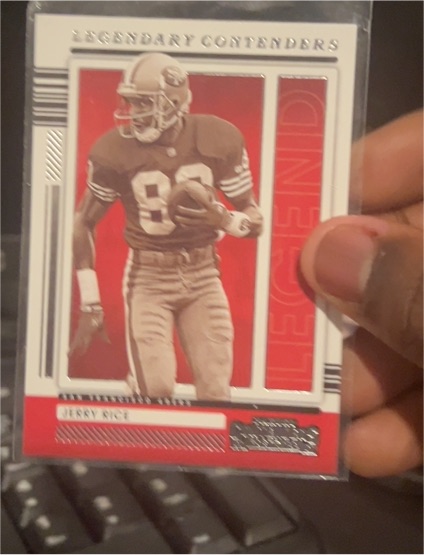 2021 Panini Contenders Legendary Contenders #LGD-JRI Jerry Rice — front