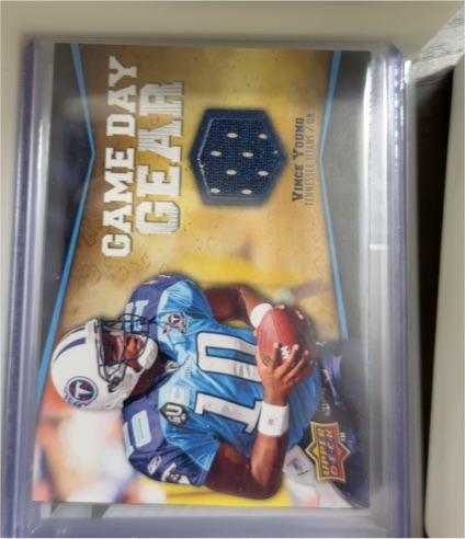 2009 Upper Deck Game Day Gear #NFL-VY Vince Young — front