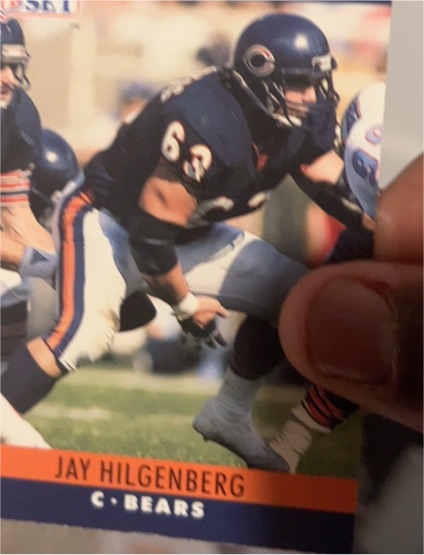 1990 Pro Set #53 Jay Hilgenberg Chicago Bears — front