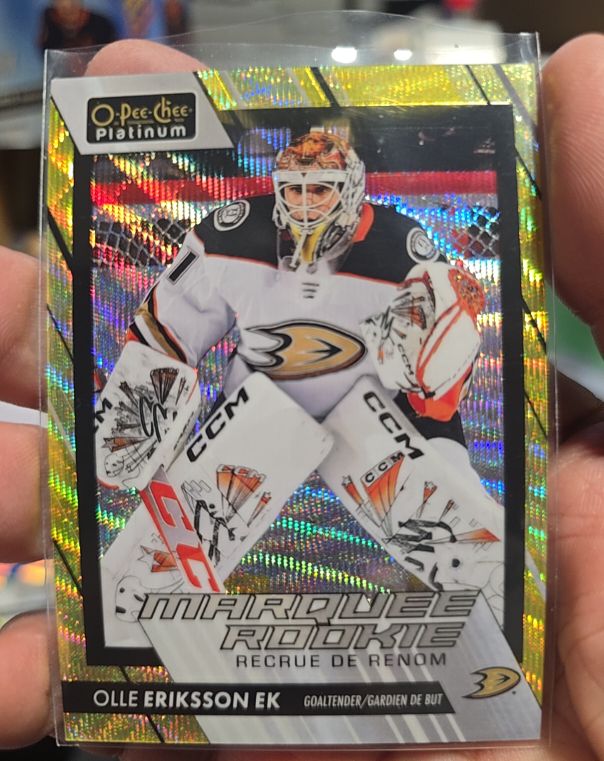 2023-24 O-Pee-Chee Platinum #245 Olle Eriksson Ek Marquee Rookie — front