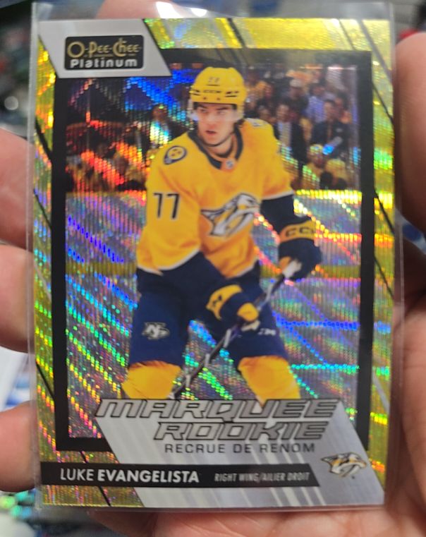 2023-24 O-Pee-Chee Platinum #235 Luke Evangelista — front