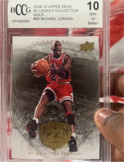 2009-10 Upper Deck MJ Legacy Collection Gold #66 Michael Jordan — front