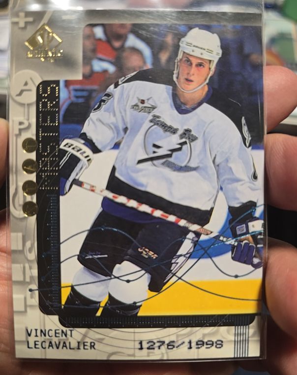 1998-99 SP Authentic Stat Masters #S27 Vincent Lecavalier — front