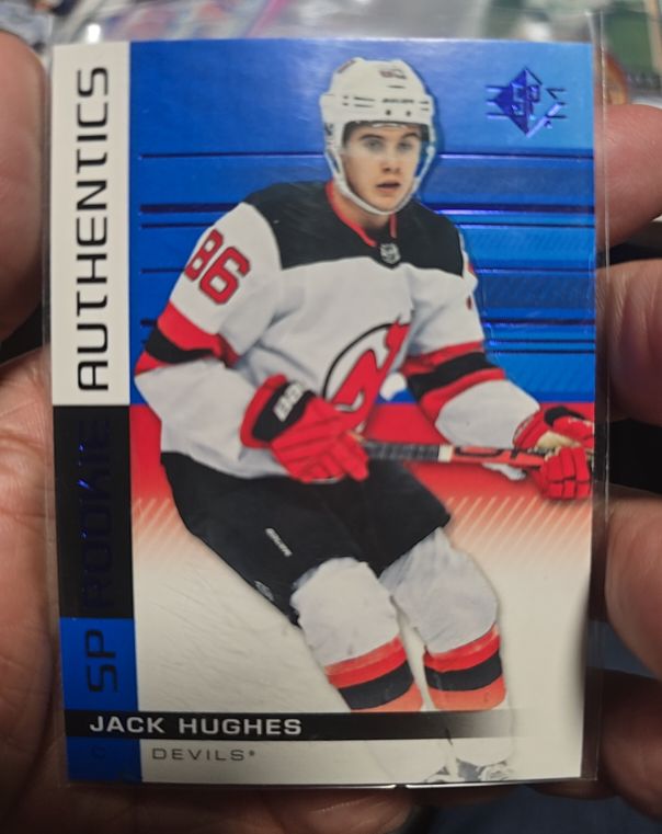 2019-20 Upper Deck SP Rookie Authentics #140 Jack Hughes — front