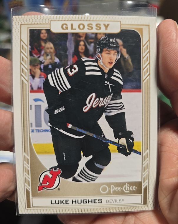 2023-24 Upper Deck O-Pee-Chee Glossy #R-9 Luke Hughes — front