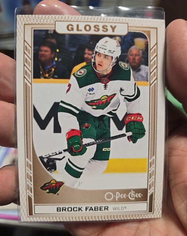 2023-24 Upper Deck O-Pee-Chee Glossy #R-1 Brock Faber — front