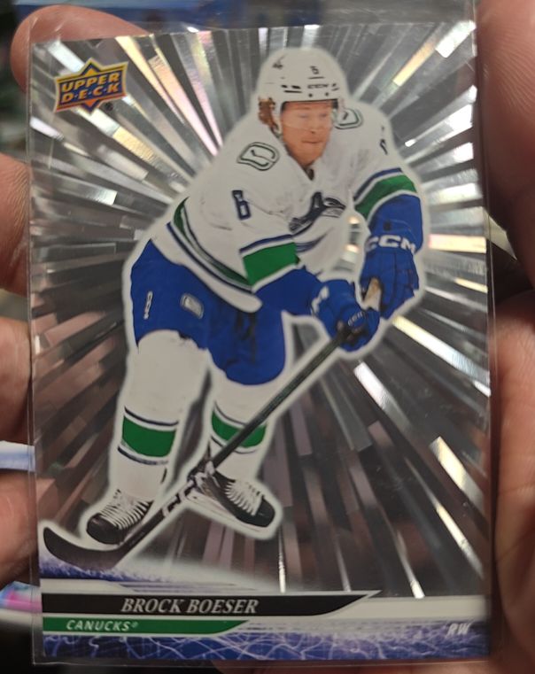 2024-25 Upper Deck Series 2 Outburst #427 Brock Boeser — front