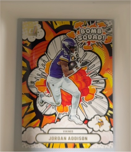 2025 Donruss #BS-JAN Jordan Addison Bomb Squad — front