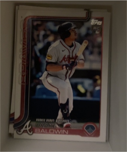 2025 Topps Update #US113 Drake Baldwin Rookie Debut RC — front