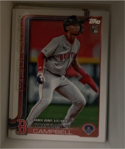 2025 Topps Update #US129 Kristian Campbell — front