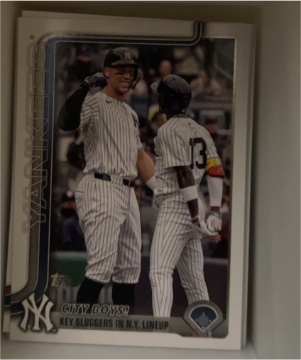 2025 Topps Update #US85 City Boys! Aaron Judge / Jazz Chisholm Jr. — front