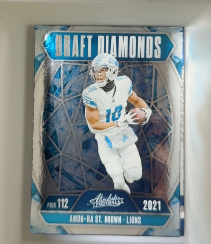 2025 Panini Absolute Draft Diamonds #DD-ASB Amon-Ra St. Brown — front